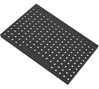 NIUSABOU Grille de Drainage, Grilles d'égout Rondes Noires for Drainage extérieur 50 x (10-30) x (2-3) cm(50x30x3cm/19.5x11.7x1.17in)