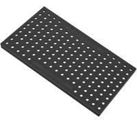NIUSABOU Grille de Drainage, Grilles d'égout Rondes Noires for Drainage extérieur 50 x (10-30) x (2-3) cm(50x25x2cm/19.5x9.75x0.78in)