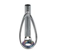 NIUSABOU Guide pour Canne à pêche, Guide de Pointe Canne à pêche, Kit réparation d'anneau en céramique, Acier Inoxydable Argent 2.2-4.0mm 7 pièces(3.0mm,14Pcs)