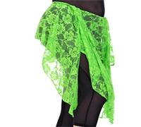 NIUSABOU Jupe de Danse Orientale/Écharpe de Hanches, Jupe de Danse du Ventre, écharpe Hanche for Femmes, Multicolore(Green 2)