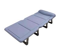 NIUSABOU Lits de Camp Portables, Matelas de Camping Pliable et réglable, Oreiller Multicolore for Adultes, Plusieurs Tailles(Blue,190 * 68 * 30cm)