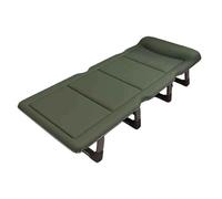 NIUSABOU Lits de Camp Portables, Matelas de Camping réglable à 4 Positions for Adulte, Oreiller Multicolore, Plusieurs Tailles(Green,190 * 68 * 30cm)
