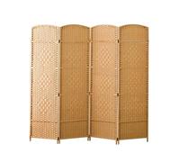 NIUSABOU Paravent Pliant pour protéger Votre intimité, Armure Libre de rotin d'écran séparation diviseur pièce Courte 4-6 Panneaux(4 Panels)