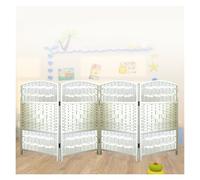 NIUSABOU Paravent Pliant pour protéger Votre intimité, Séparateur de pièce Pliable Multicolore 11,81x23,62 Pouces 4/5/6 pièces(White,23.62 x 11.81in-4 Pieces)