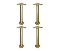 NIUSABOU Pied de Meuble réglable en Acier Inoxydable, Pieds de Meuble cylindriques réglables en Acier Inoxydable, Multicolores, 10-40 cm / 4-15,7 Pouces(Gold,30cm/12in)