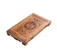 NIUSABOU Plateau à thé avec réservoir d'eau, Solid Bamboo Tea Tray Multicolor Chicken Teapot Serv Wooden(Light Grey)