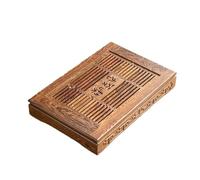 NIUSABOU Plateau à thé avec réservoir d'eau, Solid Bamboo Tea Tray Multicolor Chicken Teapot Serv Wooden(Deep Blue)