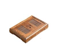 NIUSABOU Plateau à thé avec réservoir d'eau, Solid Bamboo Tea Tray Multicolor Chicken Teapot Serv Wooden(Army Green)