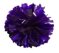 NIUSABOU Pompons de Danse et de Cheerleading, Pom Poms Cheerleading 6 pcs 32 cm avec Poignée Multicolore(Purple)