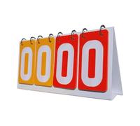 NIUSABOU Tableau d'affichage Sportif à Bascule, Chiffres portatifs du Tableau d'affichage de secousse 4 for des Sports Multicolores(Yellow Red)