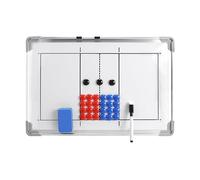 NIUSABOU Tableau d'alignement entraîneurs de Volley-Ball, Tableau effaçable à Sec de Volley-Ball, Cadre en Alliage d'aluminium Double Face 45x30cm