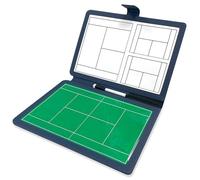 NIUSABOU Tableau Noir l'entraînement au Badminton, Tableau Tactique de Tennis Multicolore Pliable magnétique avec 2 stylos à Base d'eau(Blue)