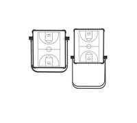 NIUSABOU Tableau stratégique magnétique Le Basket-Ball, Tableau Tactique magnétique effaçable à Sec for Football, Basket-Ball, Plusieurs Tailles(Basketball,43x50cm)