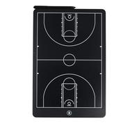 NIUSABOU Tableau Tactique pour Hockey sur Glace, Tableau Tactique Multisport avec Verrouillage Transparent en Un clic, Bord incurvé 13,7 x 9,1 Pouces(Basketball)