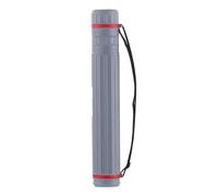 NIUSABOU Tube télescopique Extensible pour Affiches, Tube à Dessin Gris 45-72 cm, couvercles bandoulière Extensibles