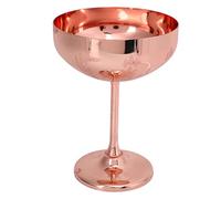 NIUSABOU Verres à pied en acier inoxydable, 304 Stainless Steel Engraved Champagne Goblet Multicolor For Red And Sparkling Wine Parties(Wheat Ear Cup Copper Plating)