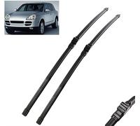 NIUSENN Balais d'essuie Glace Avant pour Porsche Cayenne 2003-2006 de Voiture Compatible Window Pare Brise Essuie avec Balais Avant Caoutchouc Souple