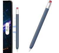 NIUTRENDZ Étui de protection hexagonal classique compatible avec Apple Pencil 2ème génération et Apple Pencil Pro, prend en charge la charge magnétique et la double tape (bleu nuit)