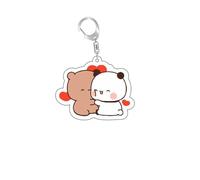 NIUVOO Porte-clés dessin animé mignon Panda Bubu & Dudu - Porte-clés kawaii anime mignons, Style 7, taille unique