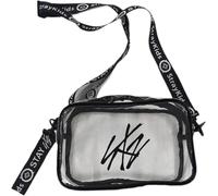 NIUVOO Stray Kids Lightstick Sac de rangement en PVC transparent Sac à bandoulière décontracté quotidien Sac à bandoulière Cadeau