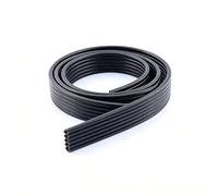 NIUXFOUZLJP Tube d'encre en Silicone Souple et Flexible for imprimante, 4x2mm, 6 rangées, 3 Couleurs, adapté au Jet d'encre UV à solvant écologique DTF Pièces d'imprimante(3 Meters UV Black)