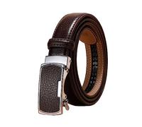 NIUXICH 2.3cm largeur femmes ceinture en cuir décontracté dames ceintures réglables ceinture à boucle automatique, Café, 90cm
