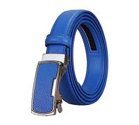 NIUXICH 2.3cm largeur femmes ceinture en cuir décontracté dames ceintures réglables ceinture à boucle automatique, 115cm