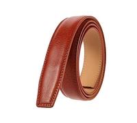 NIUXICH 3.0cm largeur hommes/femmes ceintures en cuir sans boucles ceinture d'affaires homme sans tête de boucle automatique, 120cm
