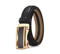 NIUXICH Ceinture femme cuir dames boucle automatique ceinture ceintures fines femme jean ceinture largeur 2.3cm, 120cm