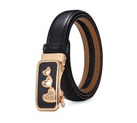 NIUXICH Ceinture femme cuir dames boucle automatique ceinture ceintures fines femme jean ceinture largeur 2.3cm, 120cm