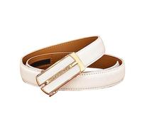 NIUXICH Ceinture femme cuir dames boucle automatique ceinture ceintures fines femme jean ceinture largeur 2.3cm, 100cm