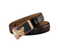 NIUXICH Ceinture femme cuir dames boucle automatique ceinture ceintures fines femme jean ceinture largeur 2.3cm, 100cm