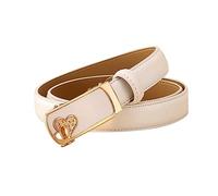 NIUXICH Ceinture femme cuir dames boucle automatique ceinture ceintures fines femme jean ceinture largeur 2.3cm, 110cm
