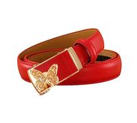 NIUXICH Ceinture femme cuir dames boucle automatique ceinture ceintures fines femme jean ceinture largeur 2.3cm, 120cm