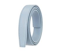 NIUXICH Ceintures à boucle automatique pour femme Ceinture sans boucle Ceinture en cuir fin Ceinture en jean Largeur 2,4cm, Bleu clair, 105cm