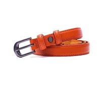 NIUXICH Ceintures noires à boucle ardillon pour femmes Ceinture étroite Ceinture en cuir pour femme Largeur 1,8cm Ceinture en jean décontractée, 90cm