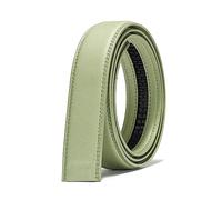 NIUXICH Hommes femmes 2.4cm 3.0cm 3.5cm cuir boucle automatique ceinture sans boucle jaune/gris/bleu/vert ceinture sans boucle, 115cm