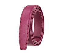 NIUXICH Pas de Boucle 2.4cm Largeur Ceinture en Cuir Mince Hommes/Femmes Sans Boucle Automatique Ceinture Clothingaccessories, Violet, 105cm