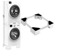 NIUXX Base universelle de machine à laver: Base de Réfrigérateur Machine à Laver, 8.2 cm Hauteur, taille réglable socle pour machines à laver et sèche-linge de 46 à 69 cm, capacité de charge 400 kg