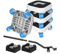 NIUXX Outil de déménagement robuste, rotatif 360°, roulettes de transport pour canapé, lit, armoire