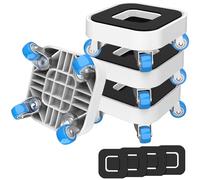 NIUXX Roulette Charge Lourde, Soulever Meuble Lourd Kit avec roulettes Pivotantes à 360 Degrés, 1 in Patins Glisseurs pour Meubles, Set de Leve Meuble pour Canapés, Tables, Capacité Maximale 350kg