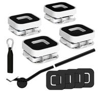 NIUXX roulettes pour Tapis et sols, avec Roues pivotantes à 360° et mécanisme réglable en Hauteur et Dispositif de Levage, capacité de Charge 350 kg, adapté au Transport d'appareils électroménagers