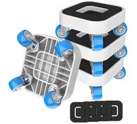 NIUXX Ruedas Mover Muebles avec roulettes Pivotantes à 360 DegréS, 4 roulettes pour Meubles (1,25in), Kit de Levage de Meubles pour CanapéS, Tables, Charge Maximale 450kg