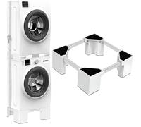 NIUXX Support de machine à laver: Base de laveuse-sécheuse, 16.1 cm Hauteur, taille réglable socle pour machines à laver et sèche-linge de 46 à 69 cm, capacité de charge 400 kg