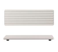 NiuYichee Lot de 2 Plateaux de Salle de Bain de 30,5 cm avec rainures, Organisateur d'évier à séchage instantané, Dessous de Verre en diatomite, Plateau à Savon de Cuisine, Pierre Absorbant l'eau