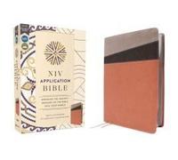 Niv Application Bible, Leathersoft, Coral/Gray, Red Letter, Comfort Print