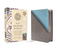 NIV Application Bible, Leathersoft, Teal/Grey, Red Letter, Comfort Print: Bringing the Ancient Message of the Bible into Your World