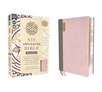 NIV Application Bible, Personal Size, Leathersoft, Pink/Gray, Red Letter, Comfort Print: Bringing the Ancient Message of the Bible into Your World