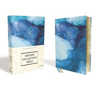 NIV, Artisan Collection Bible, Cloth over Board, Blue, Art Gilded Edges, Red Letter, Comfort Print
