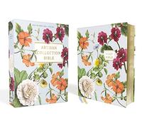NIV, Artisan Collection Bible, Leathersoft, Blue Floral, Red Letter, Comfort Print